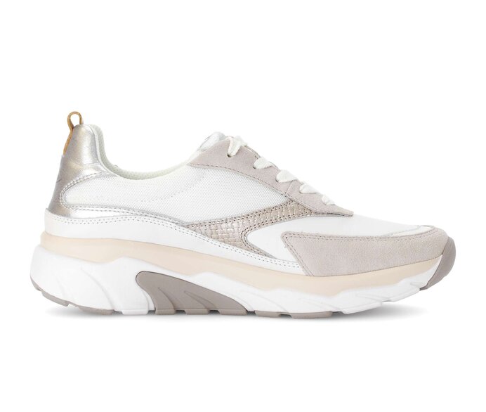 Gabor Sneaker Low Weiß - Materialmix Leder/Lederimitat