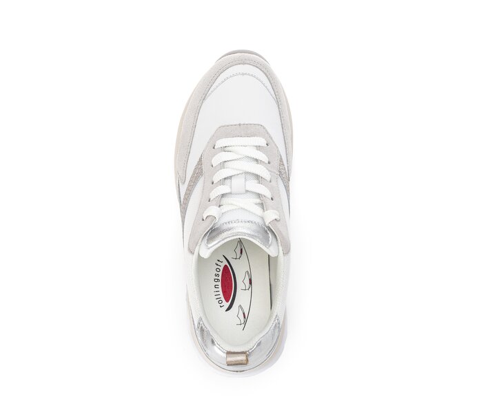 Gabor Sneaker Low Weiß - Materialmix Leder/Lederimitat