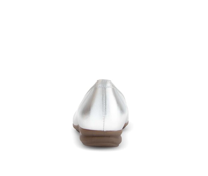 Gabor Sportliche Ballerina Silber - Effektleder