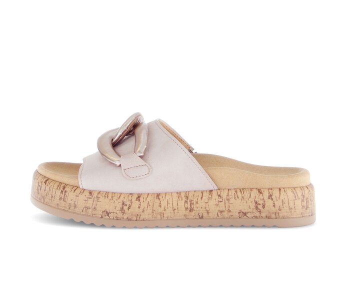 Gabor Pantolette Rosa - Materialmix Leder