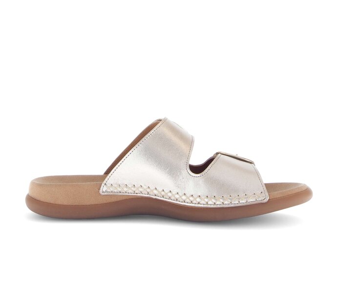 Gabor Pantolette Gold - Effektleder