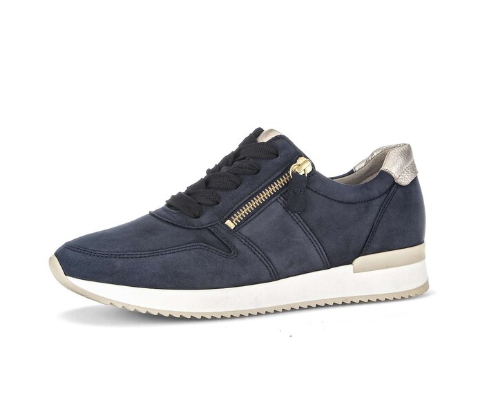 Gabor Sneaker Low Blau - Rauleder