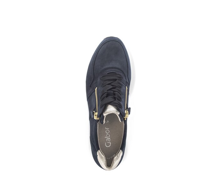 Gabor Sneaker Low Blau - Rauleder