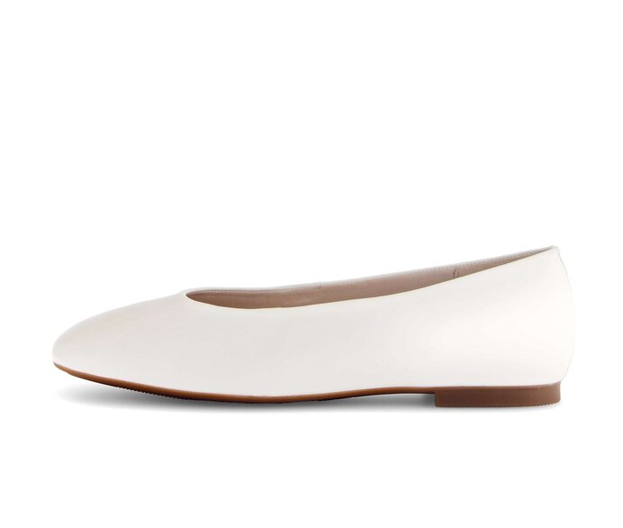 Gabor Eleganter Ballerina Creme - Glattleder