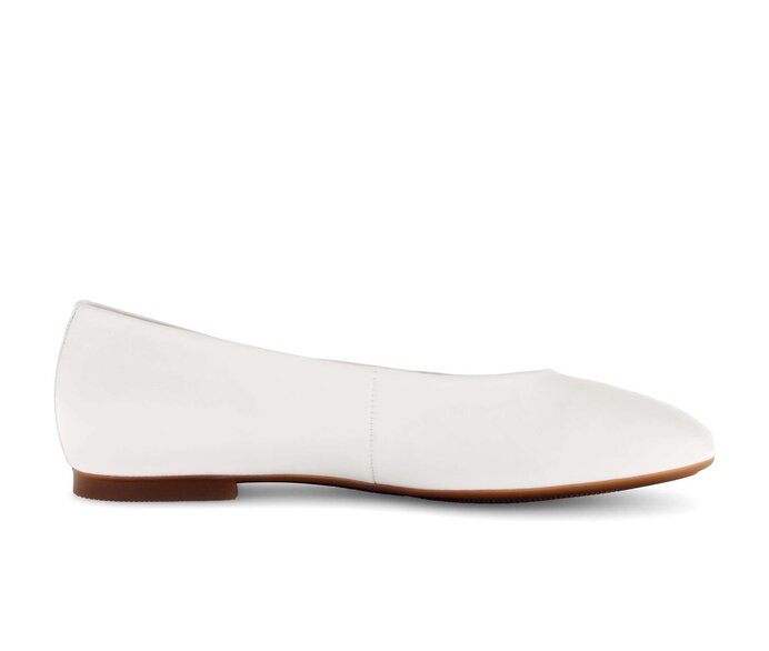 Gabor Eleganter Ballerina Creme - Glattleder