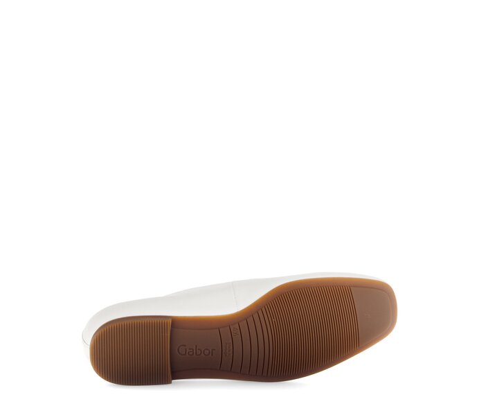 Gabor Eleganter Ballerina Creme - Glattleder