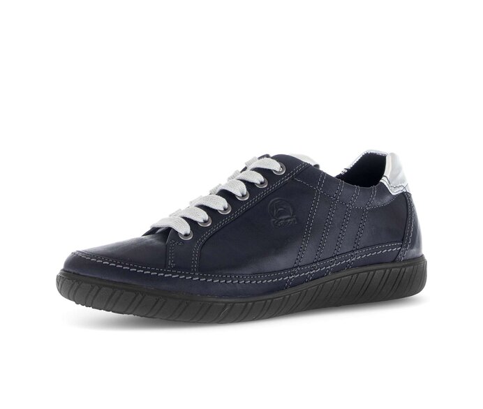 Gabor Sneaker Low Blau - Materialmix Leder/Lederimitat