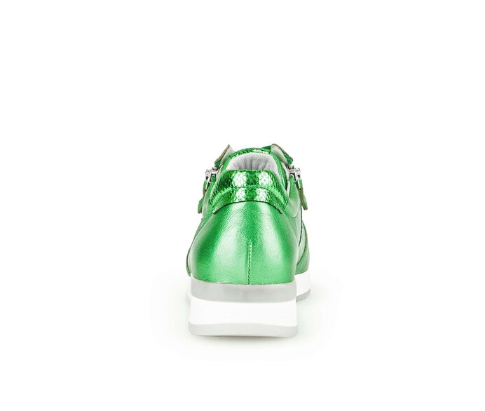 Gabor Sneaker Low Grün - Materialmix Leder
