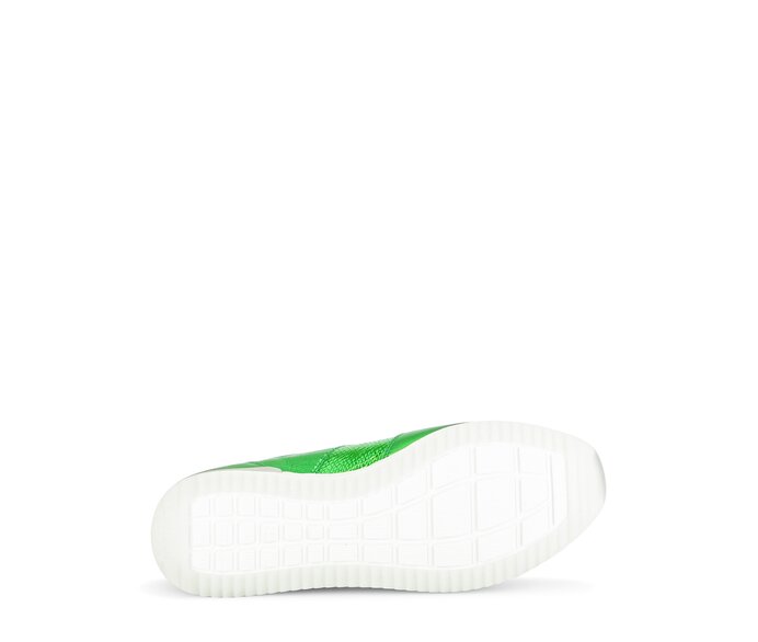 Gabor Sneaker Low Grün - Materialmix Leder