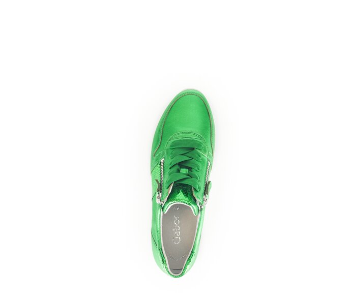 Gabor Sneaker Low Grün - Materialmix Leder