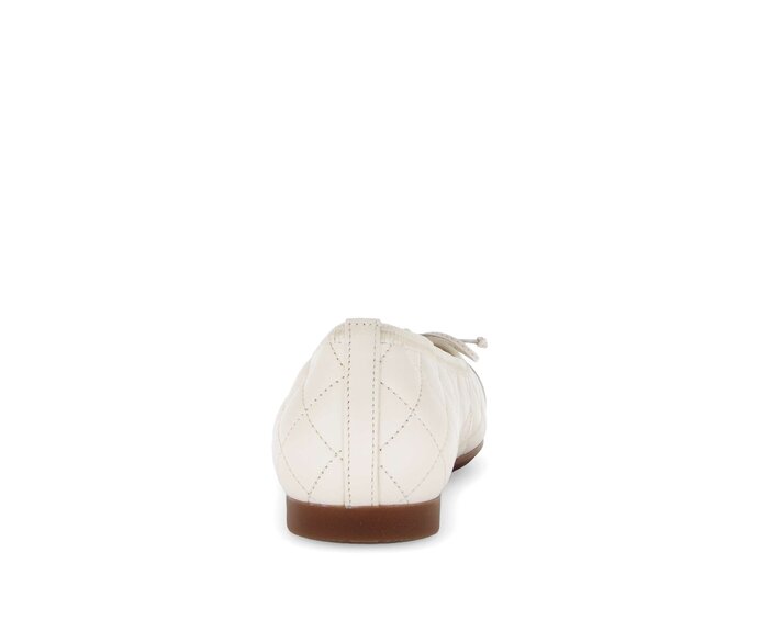 Gabor Eleganter Ballerina Creme - Materialmix Leder