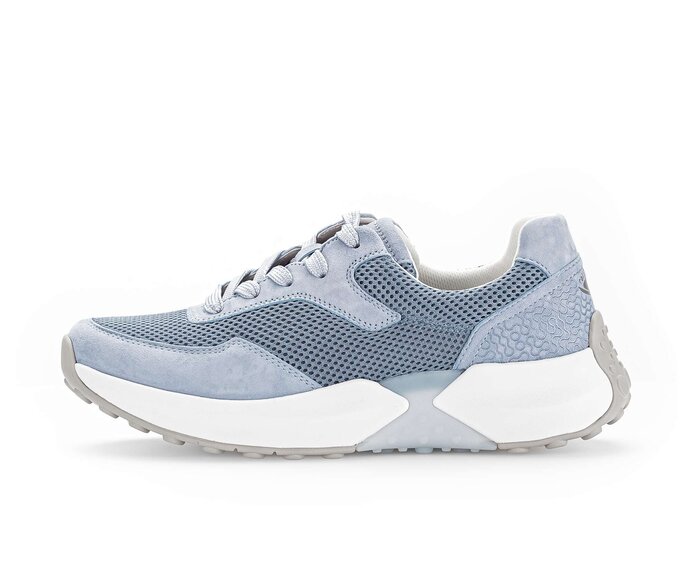 Gabor Sneaker Low Blau - Materialmix Leder/Lederimitat