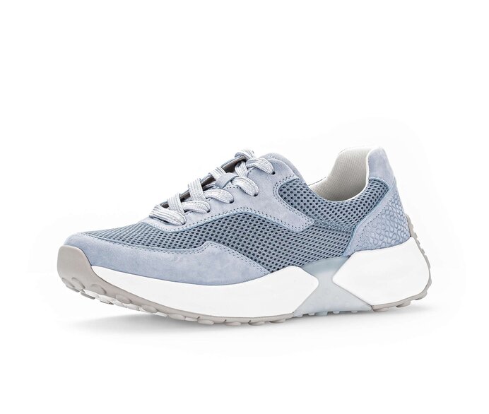 Gabor Sneaker Low Blau - Materialmix Leder/Lederimitat