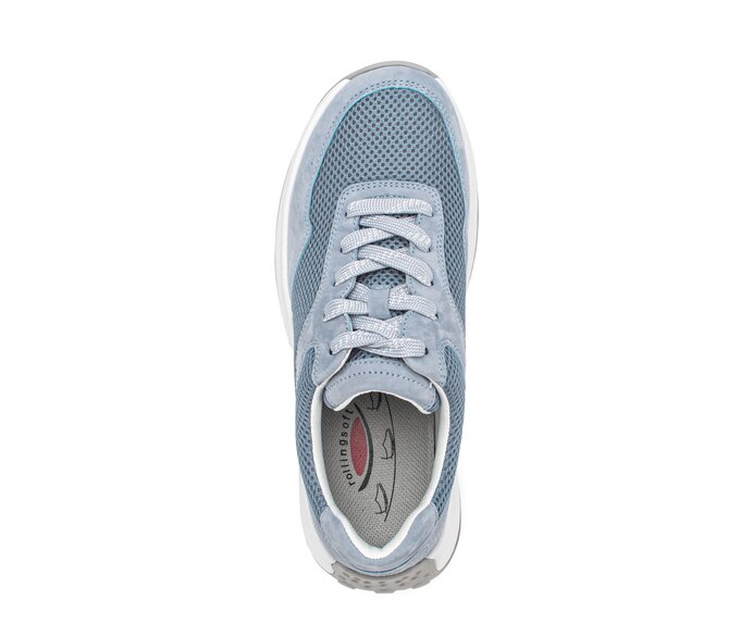 Gabor Sneaker Low Blau - Materialmix Leder/Lederimitat