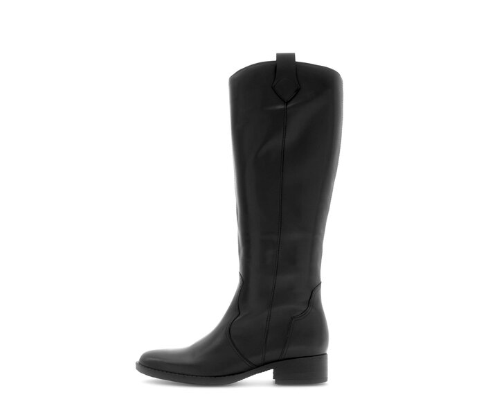 Gabor Eleganter Stiefel Schwarz - Glattleder