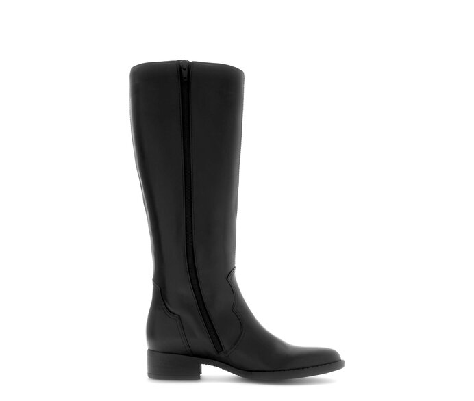 Gabor Eleganter Stiefel Schwarz - Glattleder