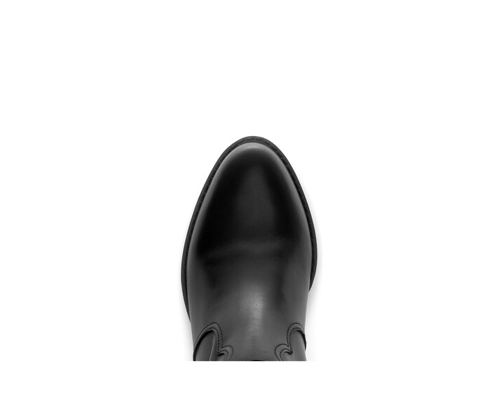 Gabor Eleganter Stiefel Schwarz - Glattleder