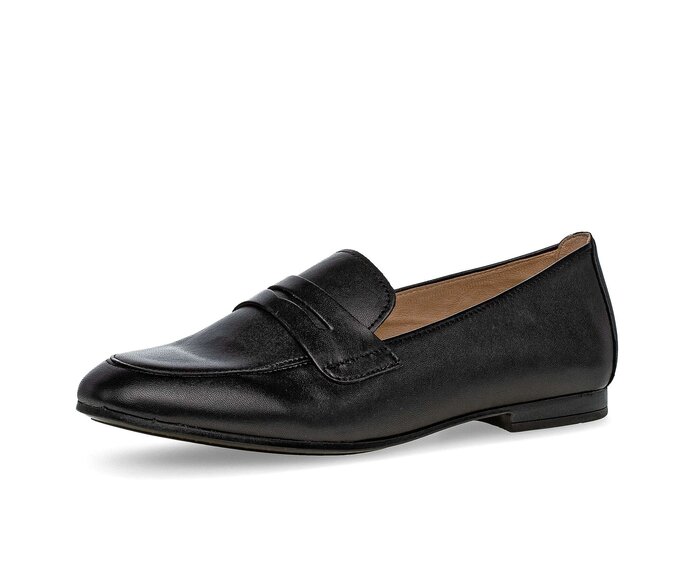 Gabor Slipper Schwarz - Glattleder