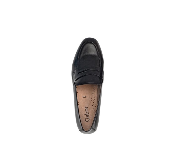 Gabor Slipper Schwarz - Glattleder