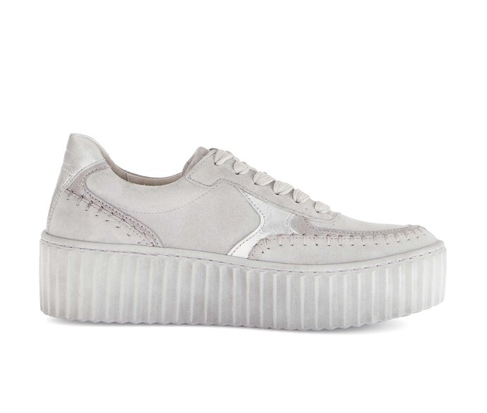 Gabor Sneaker Low Grau - Materialmix Leder