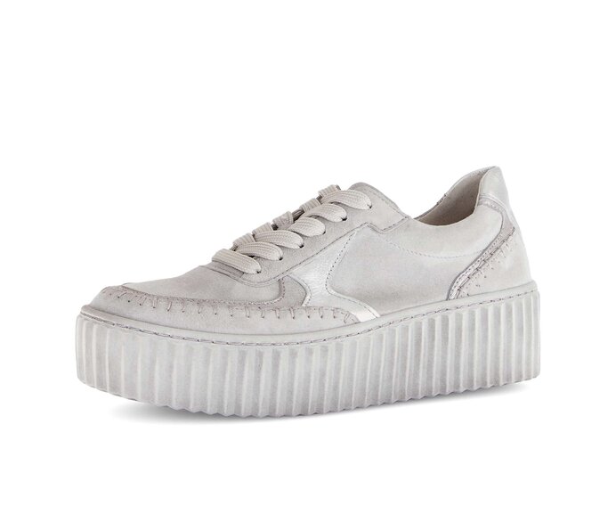 Gabor Sneaker Low Grau - Materialmix Leder