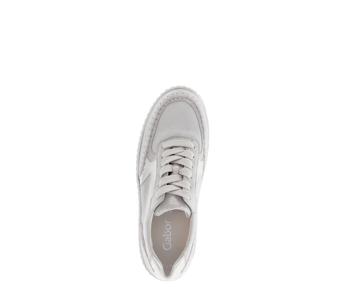 Gabor Sneaker Low Grau - Materialmix Leder