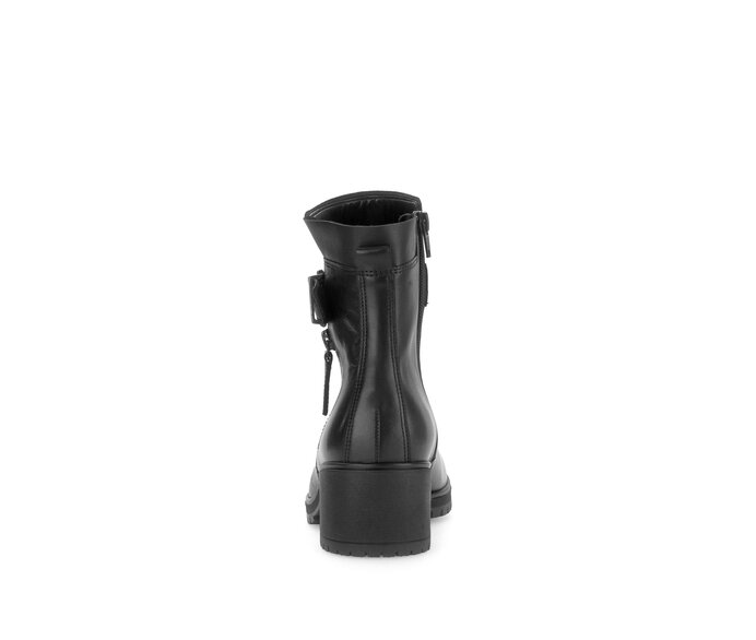 Gabor Plateau Stiefelette Schwarz - Glattleder