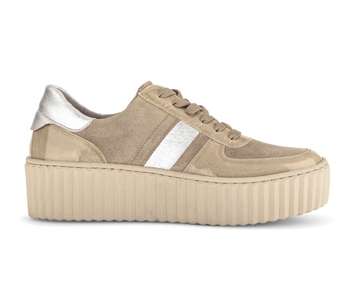 Gabor Sneaker Low Braun - Materialmix Leder