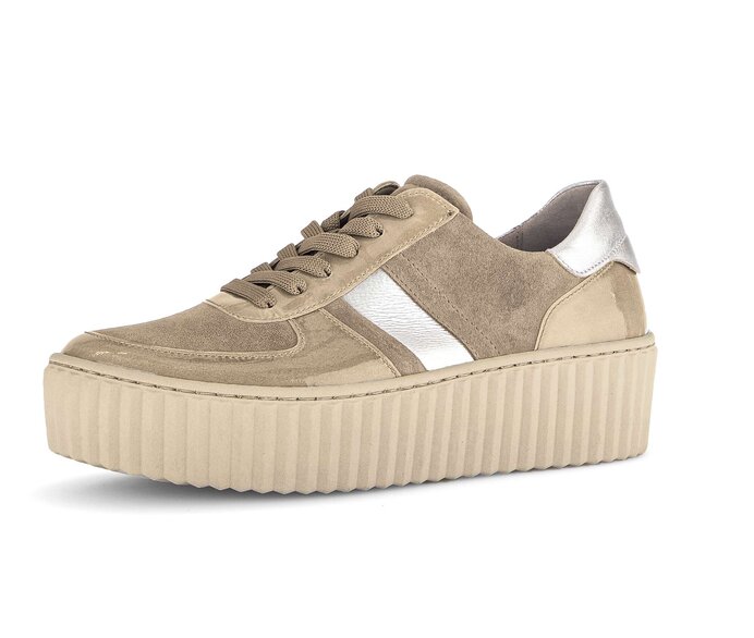 Gabor Sneaker Low Braun - Materialmix Leder