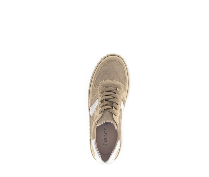 Gabor Sneaker Low Braun - Materialmix Leder