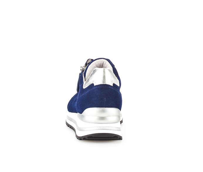 Gabor Sneaker Low Blau - Materialmix Leder