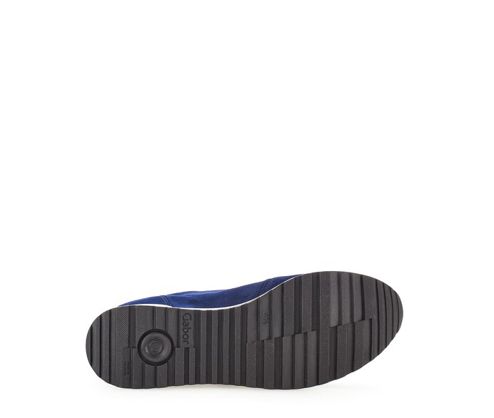 Gabor Sneaker Low Blau - Materialmix Leder
