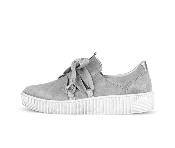 Gabor Sneaker Low Grau - Materialmix Leder