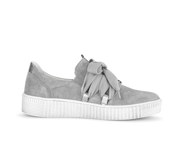 Gabor Sneaker Low Grau - Materialmix Leder