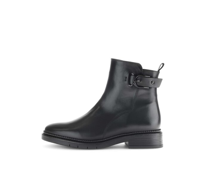 Gabor Elegante Stiefelette Schwarz - Glattleder