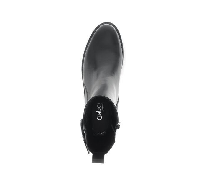 Gabor Elegante Stiefelette Schwarz - Glattleder