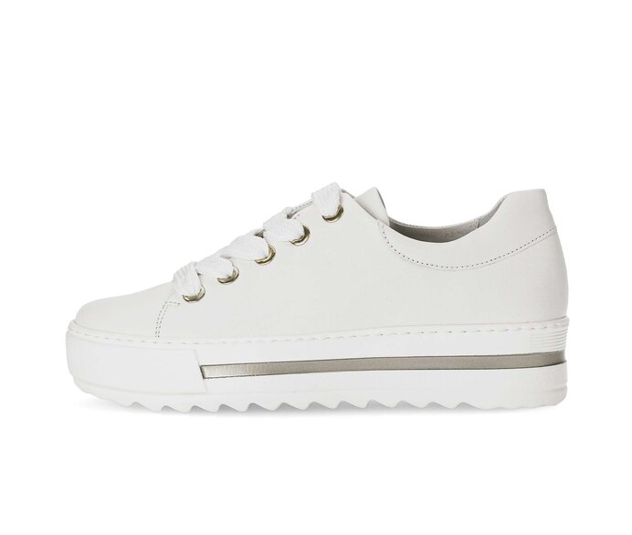 Gabor Sneaker Low Creme - Glattleder