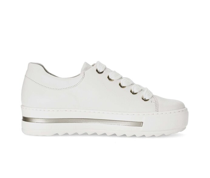 Gabor Sneaker Low Creme - Glattleder
