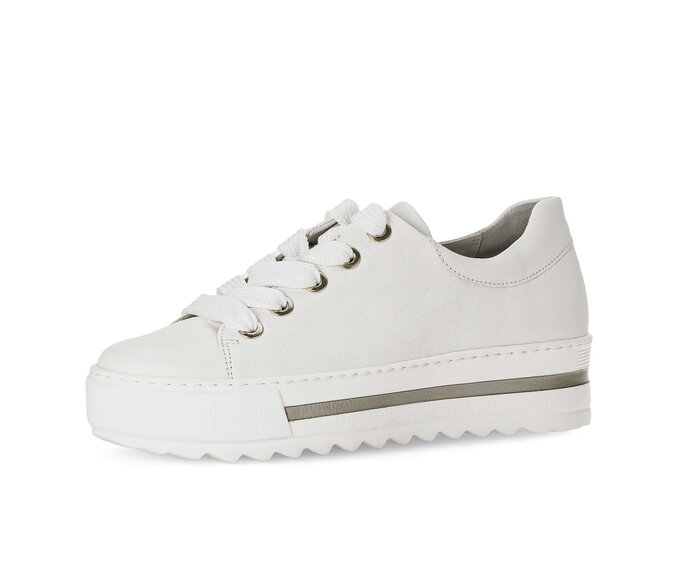 Gabor Sneaker Low Creme - Glattleder