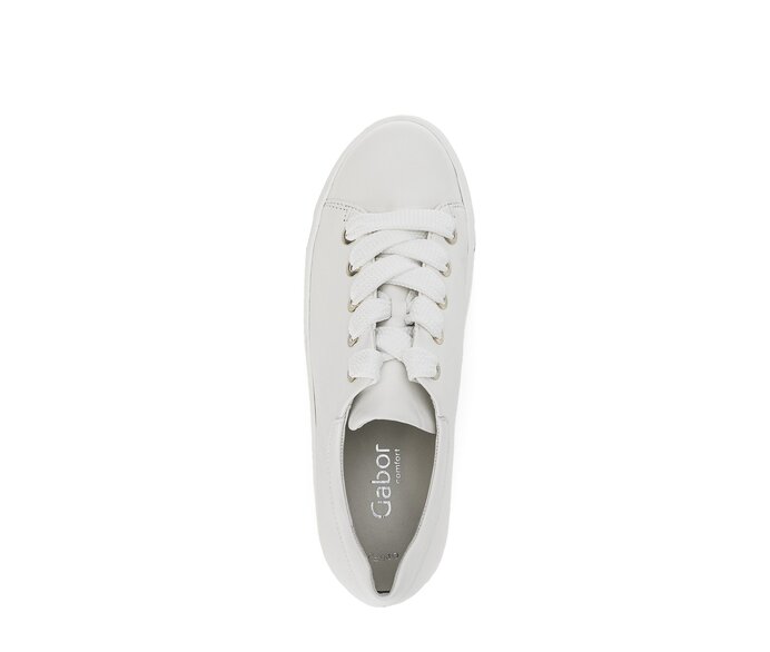 Gabor Sneaker Low Creme - Glattleder