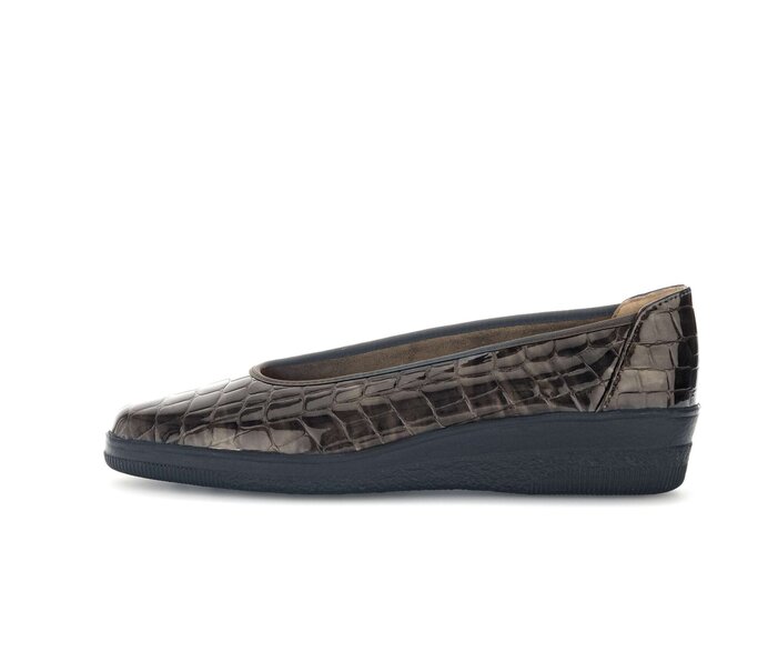 Gabor Sportliche Ballerina Braun - Lackleder