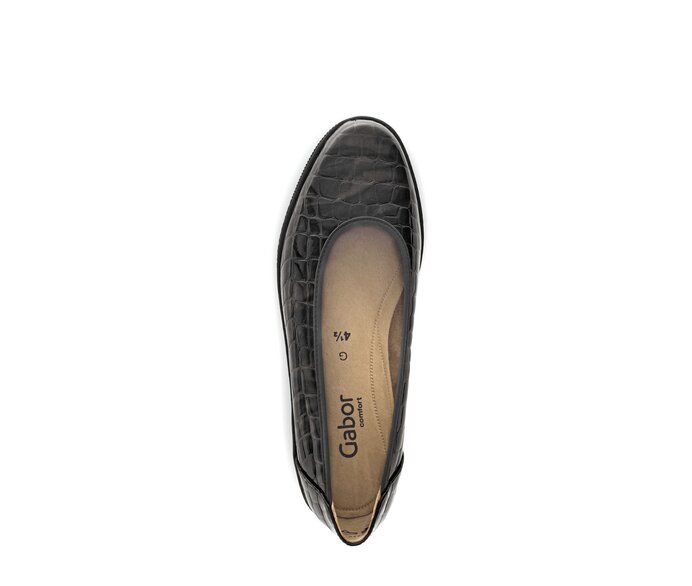 Gabor Sportliche Ballerina Braun - Lackleder