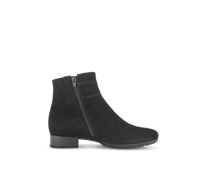 Gabor Elegante Stiefelette Schwarz - Rauleder