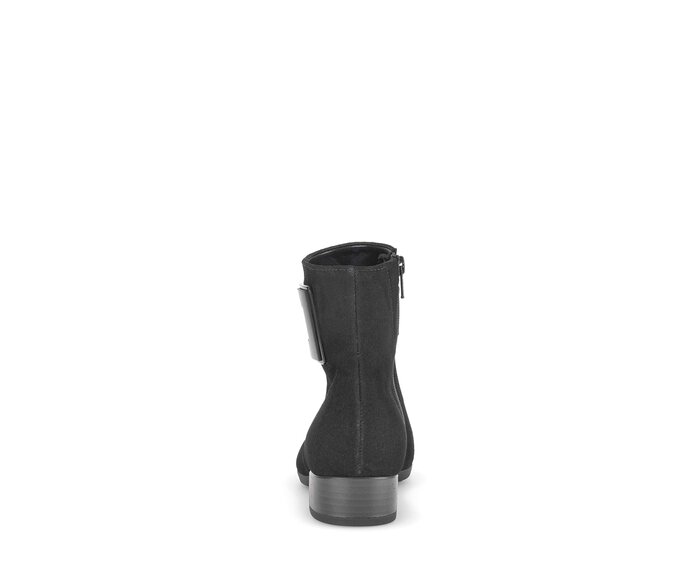Gabor Elegante Stiefelette Schwarz - Rauleder