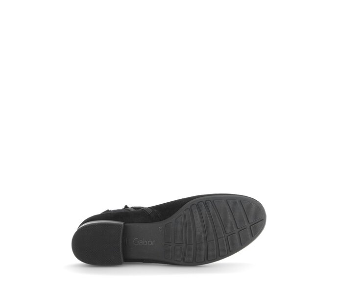 Gabor Elegante Stiefelette Schwarz - Rauleder