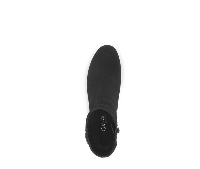 Gabor Elegante Stiefelette Schwarz - Rauleder