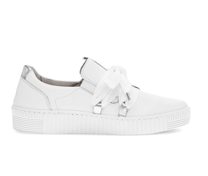 Gabor Sneaker Low Weiß - Materialmix Leder