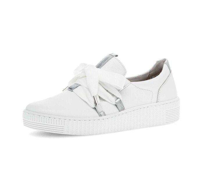 Gabor Sneaker Low Weiß - Materialmix Leder