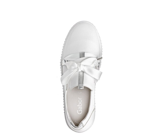 Gabor Sneaker Low Weiß - Materialmix Leder