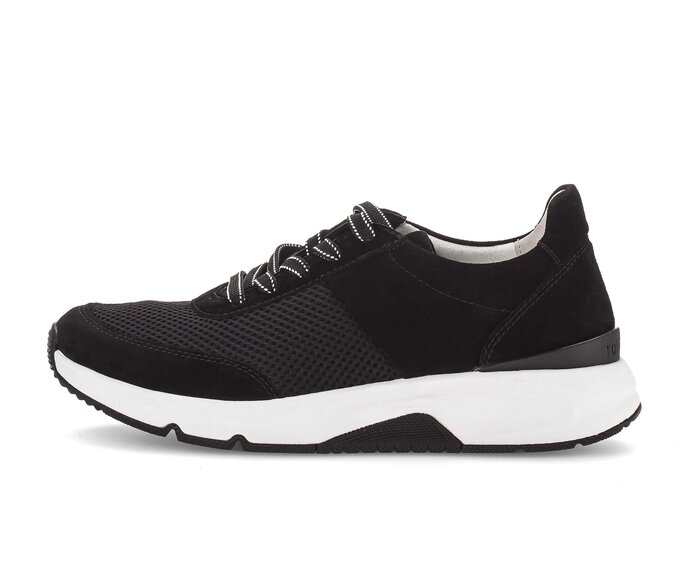 Gabor Sneaker Low Schwarz - Materialmix Leder/Lederimitat